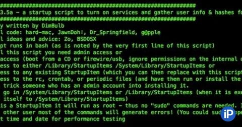 Running install script