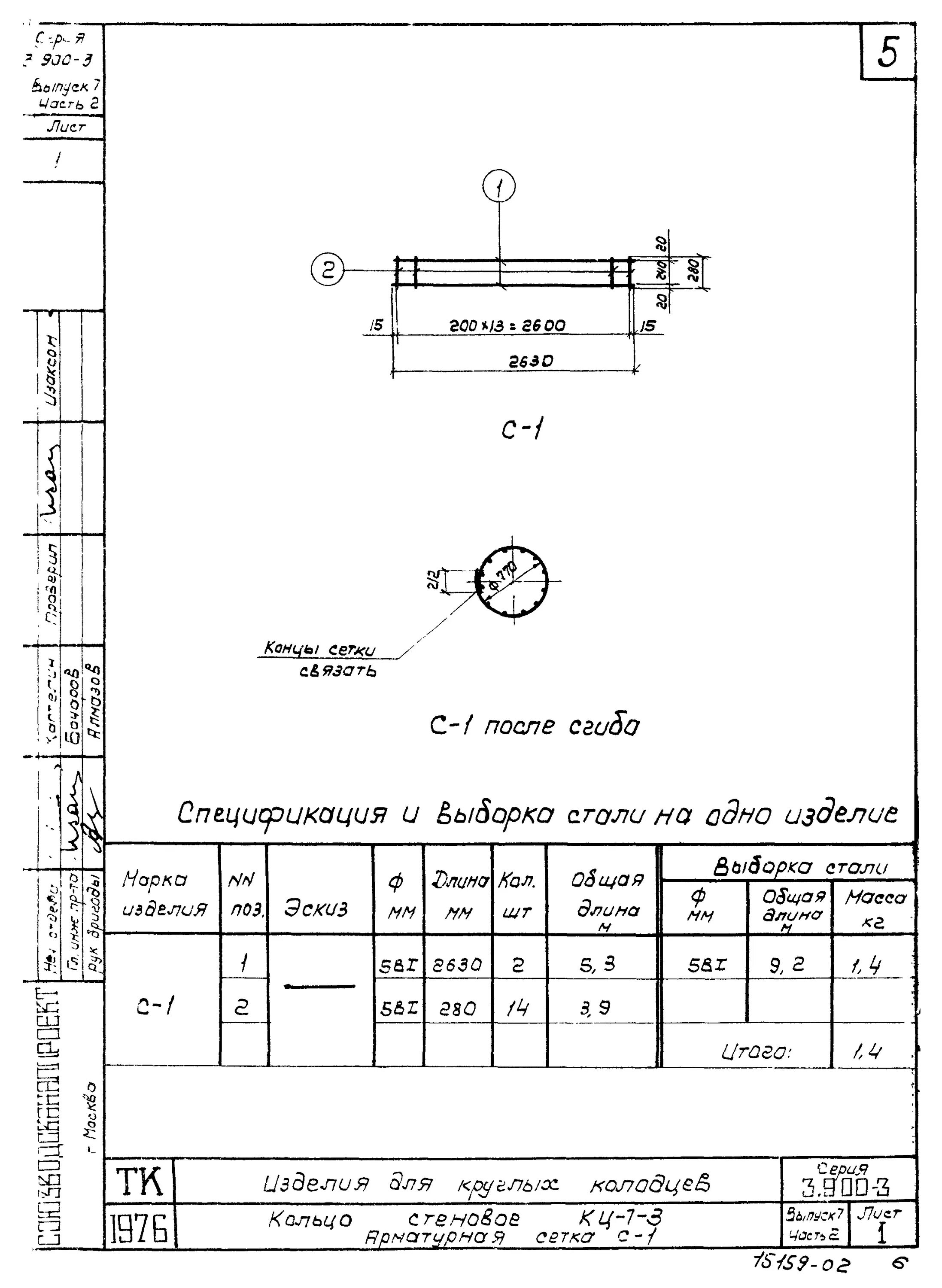 1-14. 1. 900-3 выпуск 7. 900. 1-45 изделие закладное мн1.