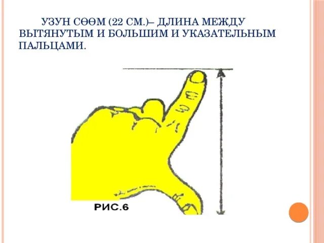 Точка между большим и указательным. Тувинские меры длины. Мера длины между большим и указательным пальцем. Тувинские меры объема. Рисунок локоть старинная мера длины.