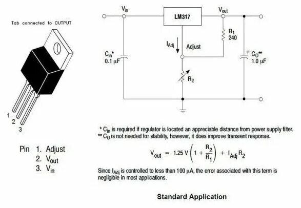 Регулятор напряжения lm317t