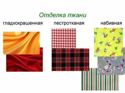 Виды оформления ткани