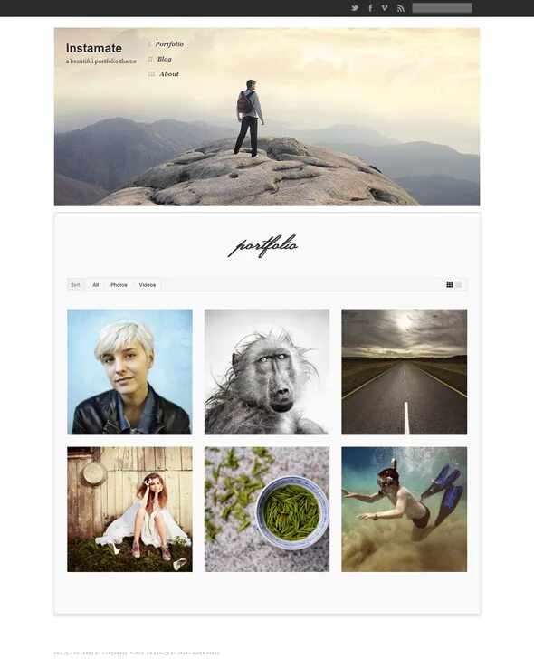 Блог портфолио. Wordpress portfolio. создам сайт портфолио на вордпресс.