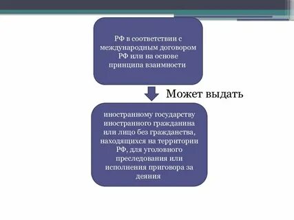 Виды выдачи лиц совершивших преступление