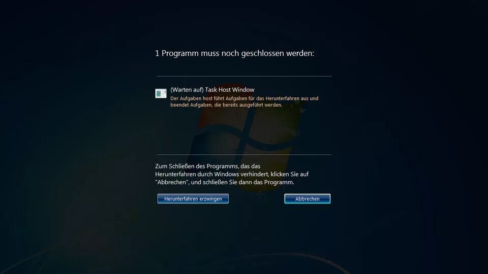 Task host Windows. Task host Window при выключении. Завершение работы Windows. Task host Windows при выключении компьютера.