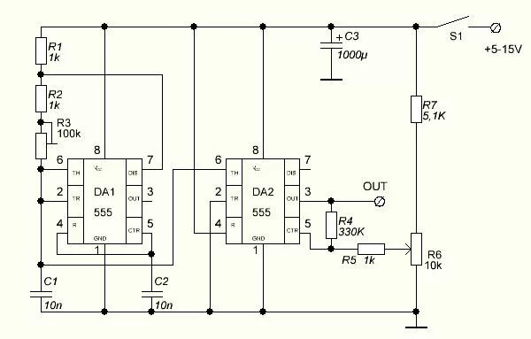Генератор импульсов на ne555 с регулировкой частоты. Генератор импульсов на 555 таймере схема. Генератор импульсов на 555 с регулировкой частоты. Генератор частоты на ne555 с регулировкой частоты.