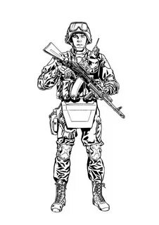 Рисунок российского солдата