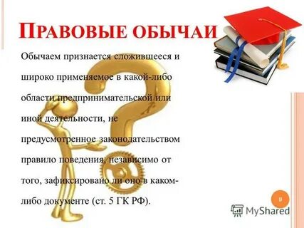Обычаем признается правило поведения