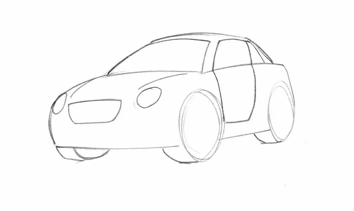 Картинки легкой машины. Машина рисунок. Машинка рисунок карандашом. Рисунки для срисовки машины лёгкие. Рисунок машины карандашом.