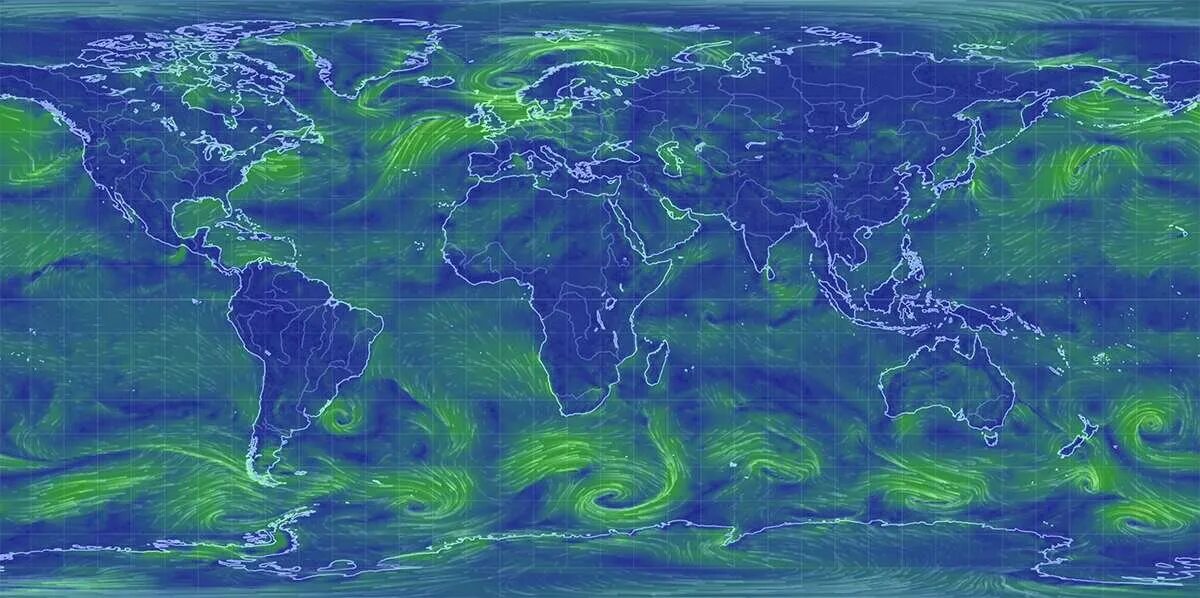 Морские течения. Ветра на планете. Атлас морских течений. Карта воздушных течений.