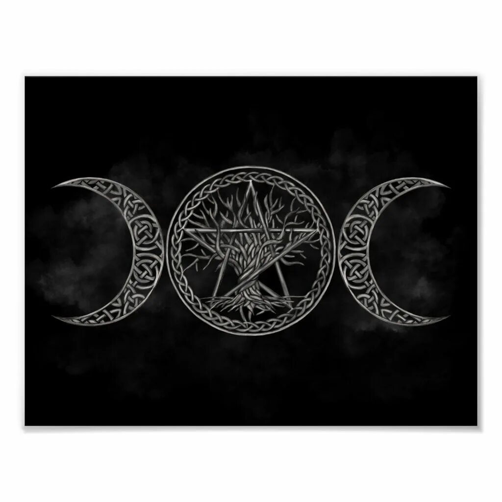 Пентаграмма Викка. Три Луны Викка. Пентаграмма Викканская магия. Луна пентаклей