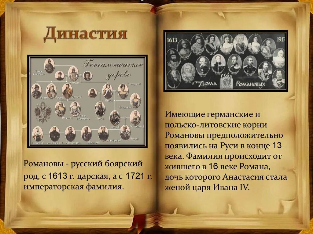 1613 Династия Романовых. Династия Романовых 4 класс. Романовы презентация. Династия Романовых презентация. Доклад по истории романовы