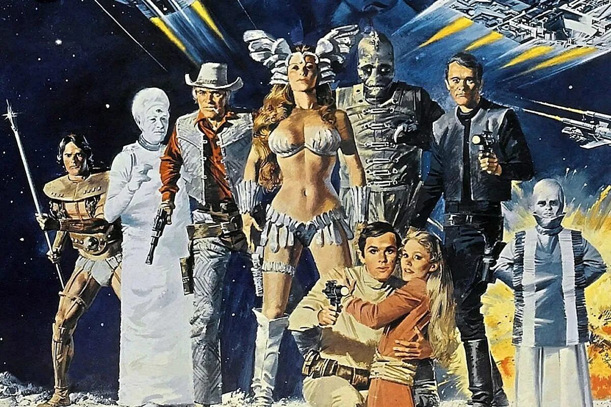 Зарубежная фантастика 1980. Вожди атлантиды 1978. Битва за пределами звезд (1980). Советские фантастические плакаты. Jane badler 80.