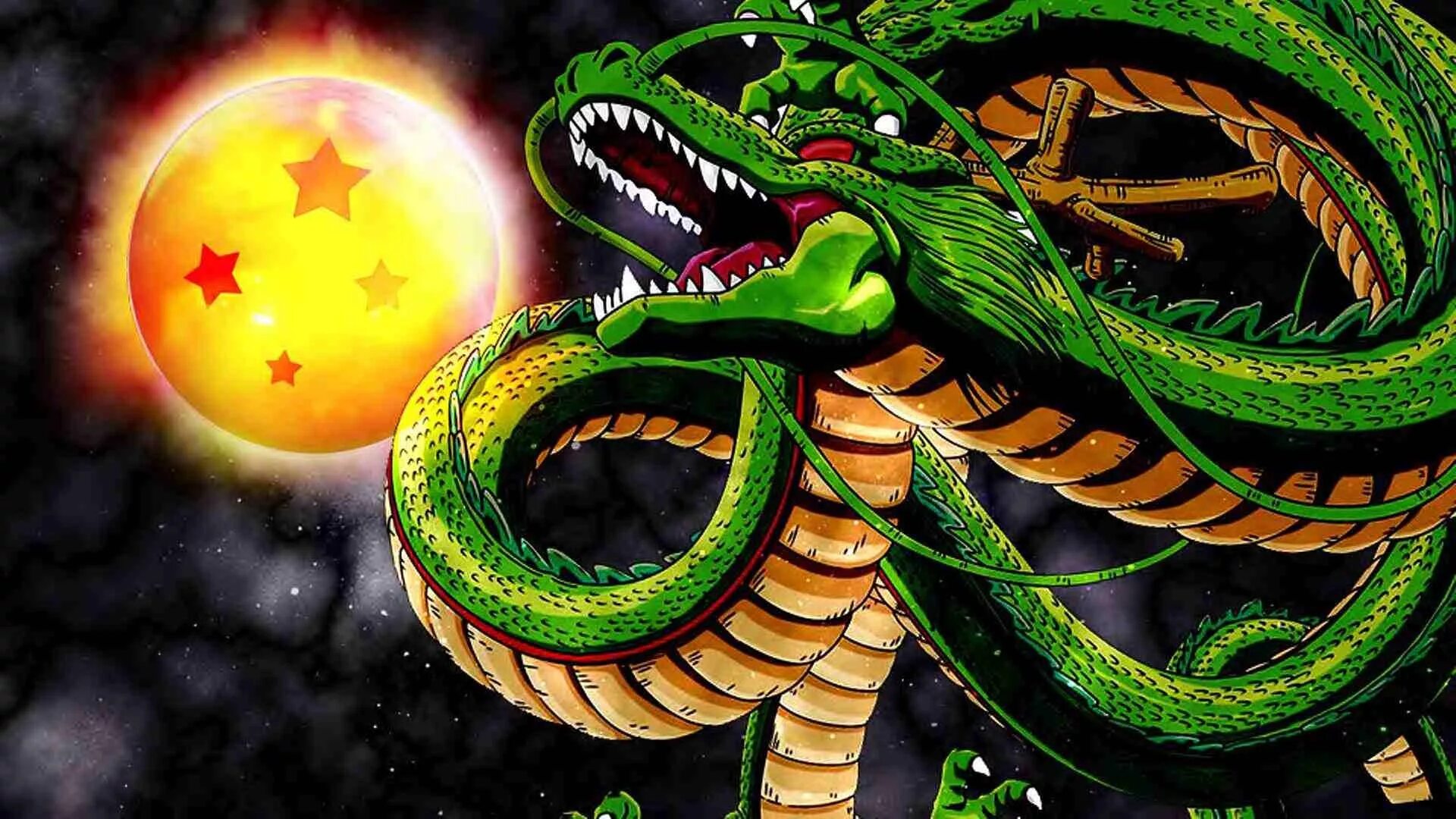 Драконьих шаров. Dragon Ball Shenron. Зелёный дракон драгон Болл. Goku and Shenron. Шенрон дракон драгон бол.