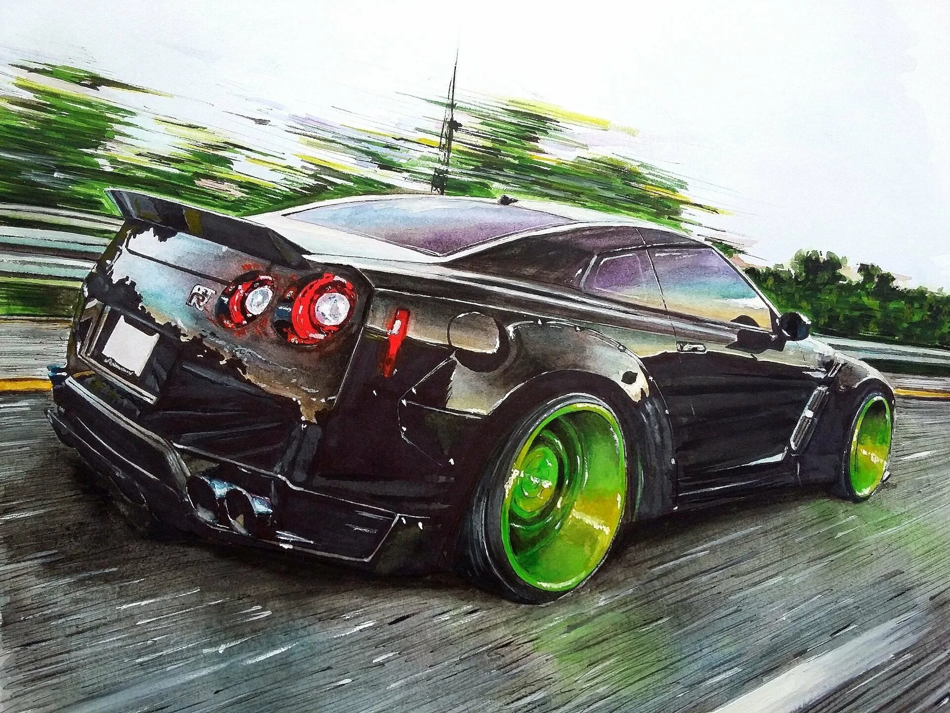 Тачки арты. Ниссан ГТР Р 35 арт. Nissan GTR r35 арт. Nissan Skyline GTR r34 Art. Nissan Skyline GTR r35 арт.