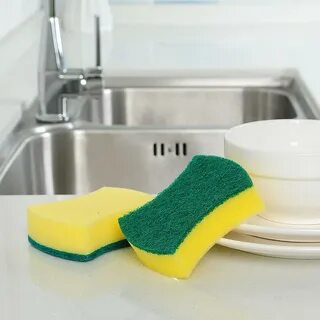 Губка для мытья посуды фото
