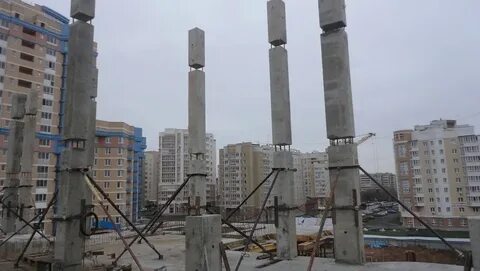 Установленные колонны
