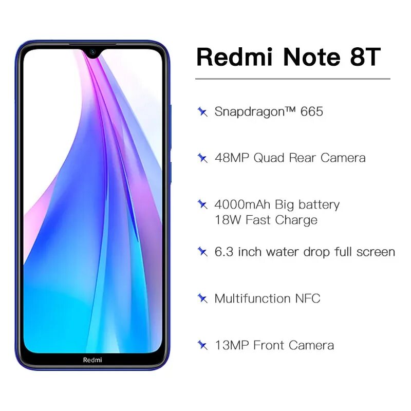 Диагональ redmi 8. Redmi Note 8t. Xiaomi Redmi Note 8t 4/64gb. Redmi 8 Note характеристики 4/64 ГБ. Xiaomi Redmi Note 8t NFC 3/32.