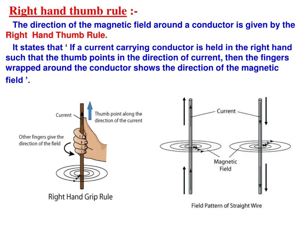 Hand rule. Rule of thumb. right hand rule. magnetic effect of electric current. магнитное поле гвоздя.