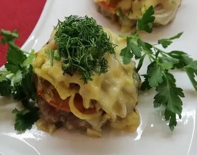 Стожки с грибами и сыром в духовке