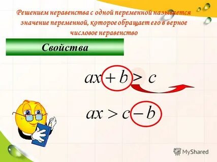 Неравенства с одной переменной видеоурок