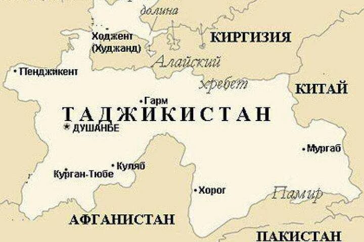 Таджикистан граница стран