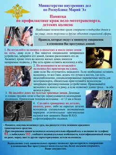 Профилактика краж