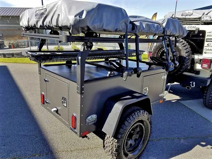 Внедорожный грузовой прицеп. Overland trailer. Эд кемпер 2022. Автоприцеп off-road camper. Reisender кемпер.