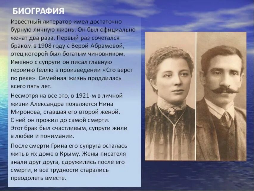 Личную жизнь грина. Творчество а грина кратко. грин детские годы.