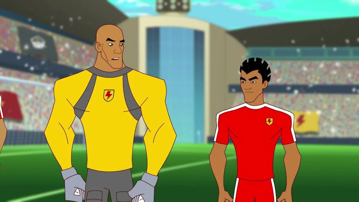 Супер страйки. Супер СТРАЙКЕРЫ Биг БОУ. Supa strikas игроки.