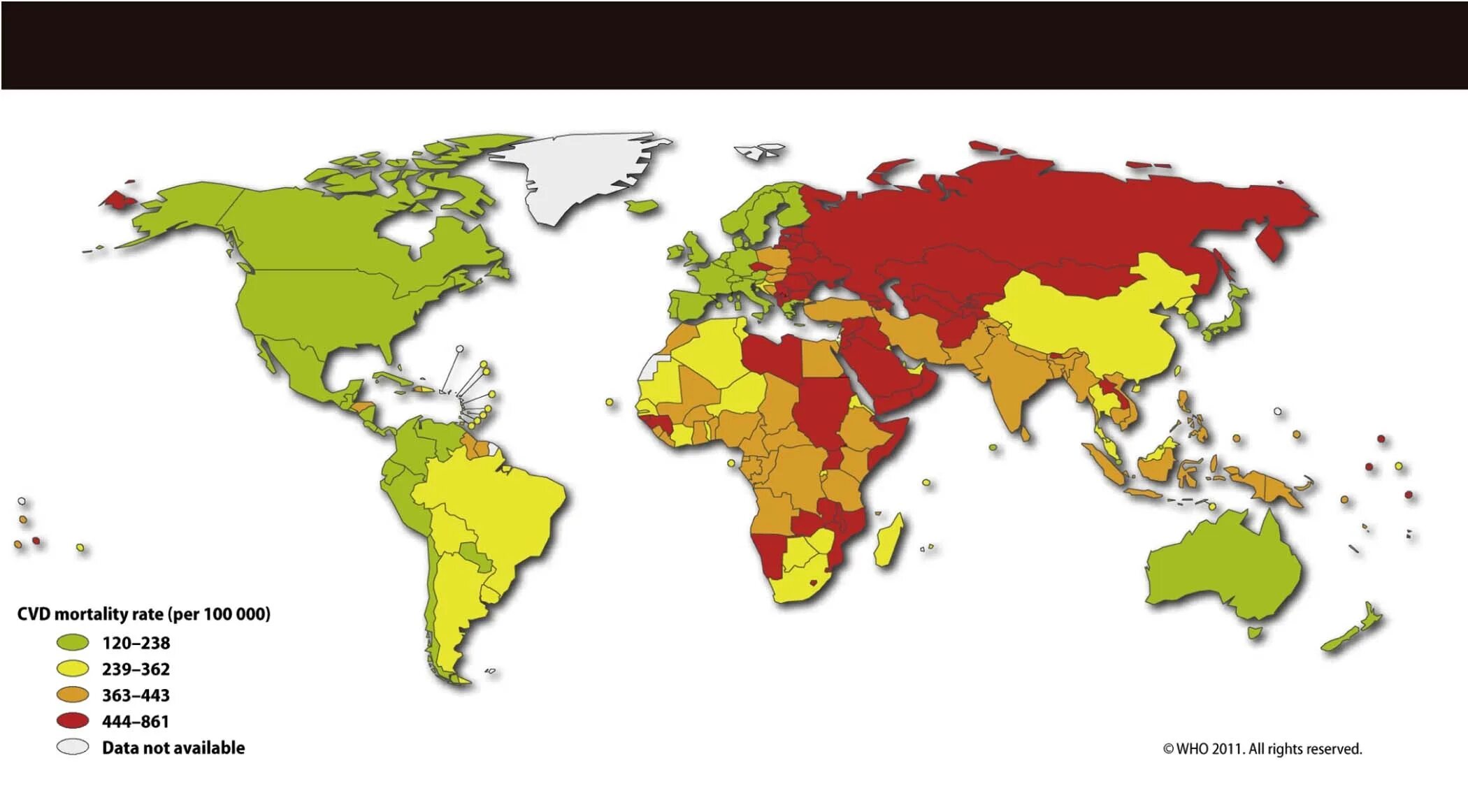 Уровень смертности по странам. Распространенность сердечно-сосудистых заболеваний. Карта смертности в мире.