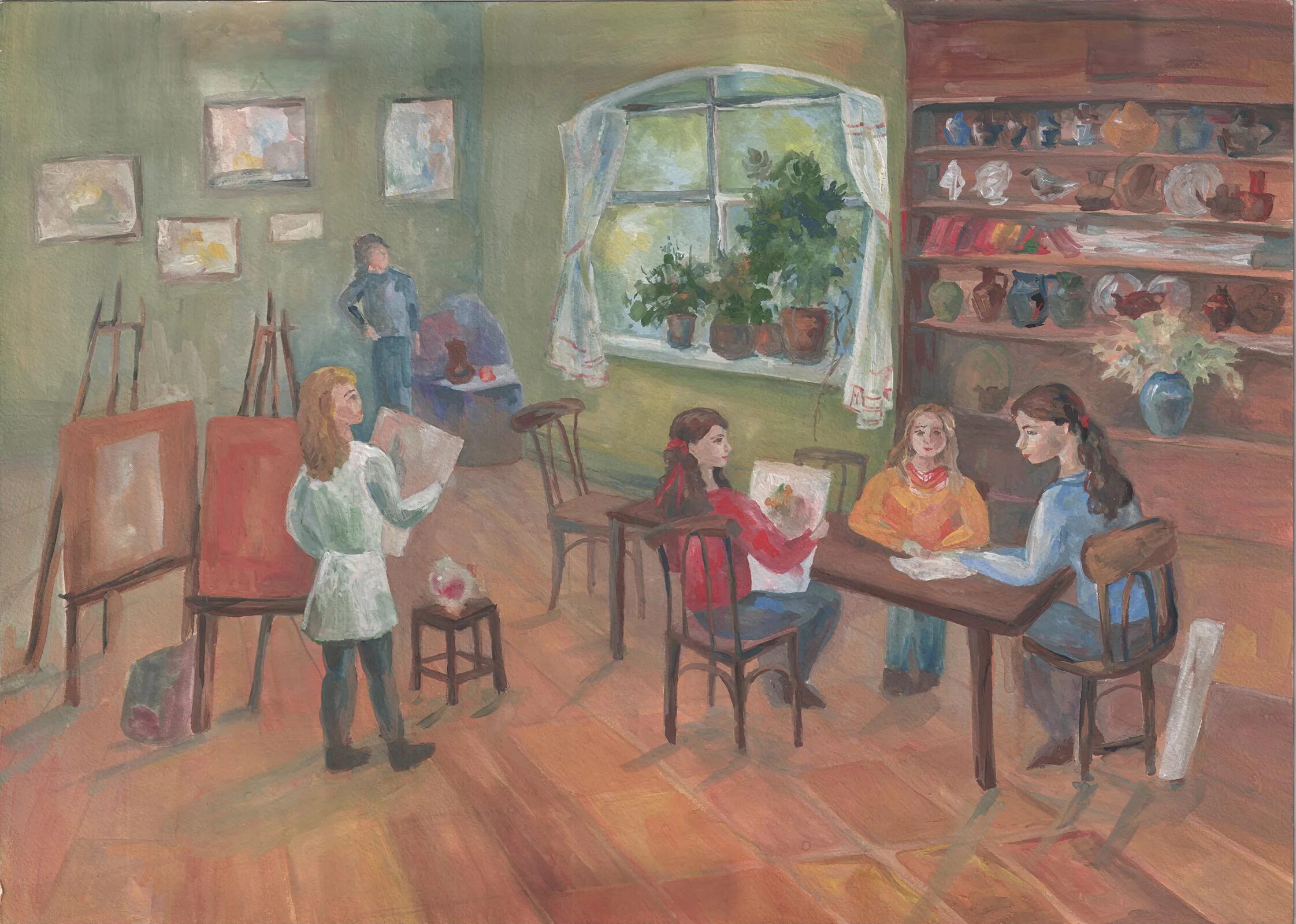 художественная школа 1 тамбов. станковая композиция. художественная школа 3 класс. занятия в художественной школе. дхш электросталь.