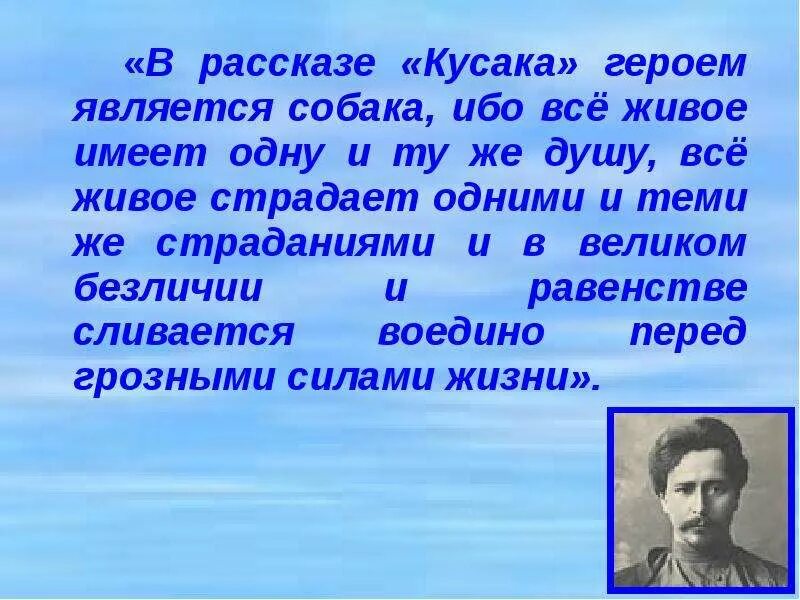 Герои произведения кусака. Рассказ кусака. В рассказе кусака героем является собака ибо все живое.