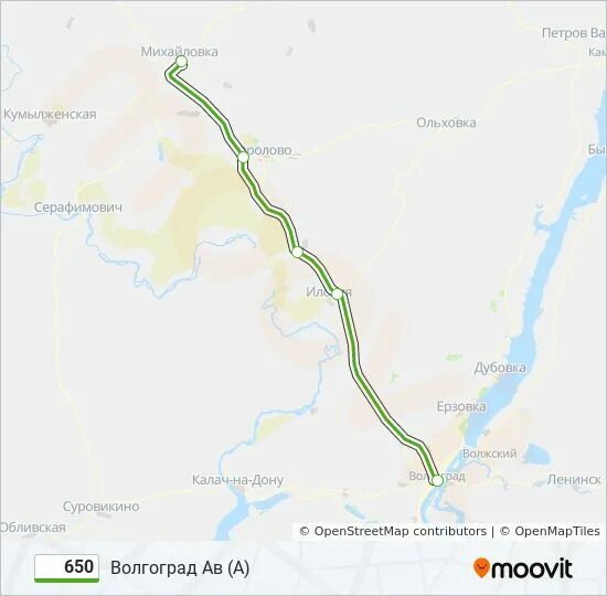 График маршрута 650. Автобус 650 маршрут остановки. Маршрут 650 автобуса Москва. Трасса Волгоград Михайловка на карте. 650 на карте