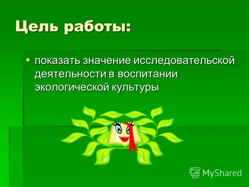 Значение экологической работы. Значение экологической работы