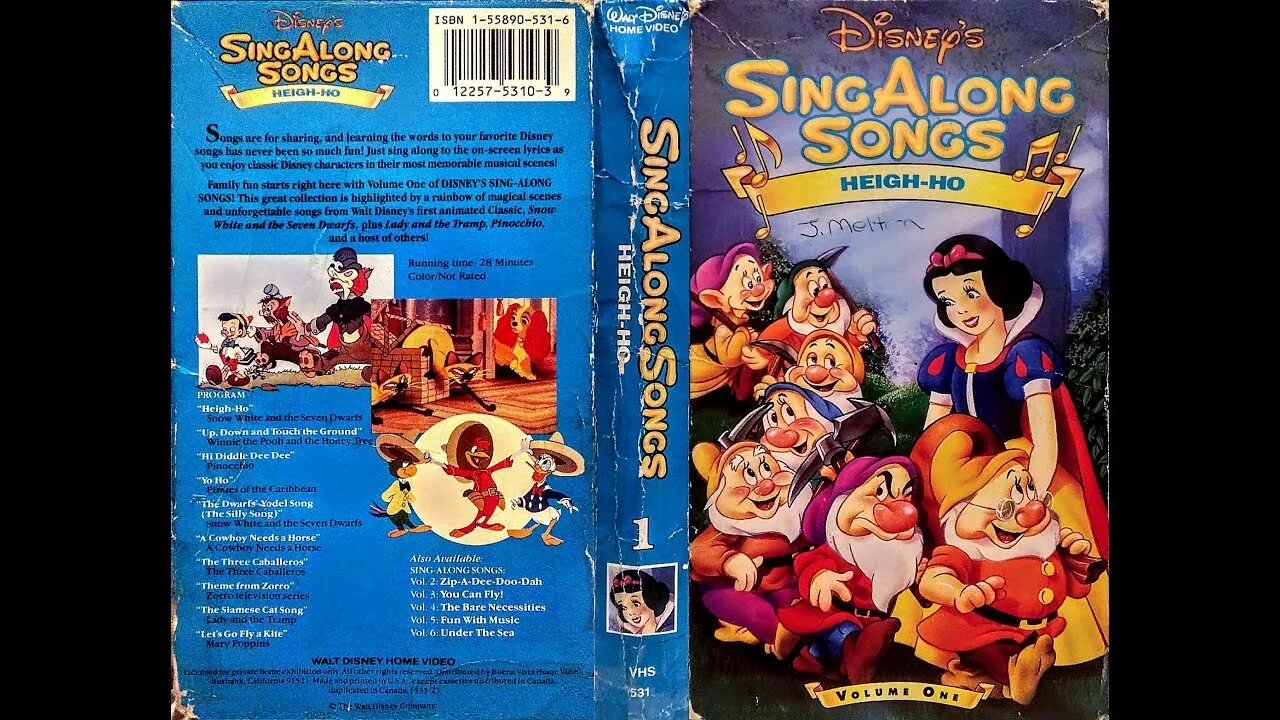 Snow White and the Seven Dwarfs VHS. VHS Disney Sing along Songs VHS. Heigh ho. Sing along картинка. Hell s greatest dad sing