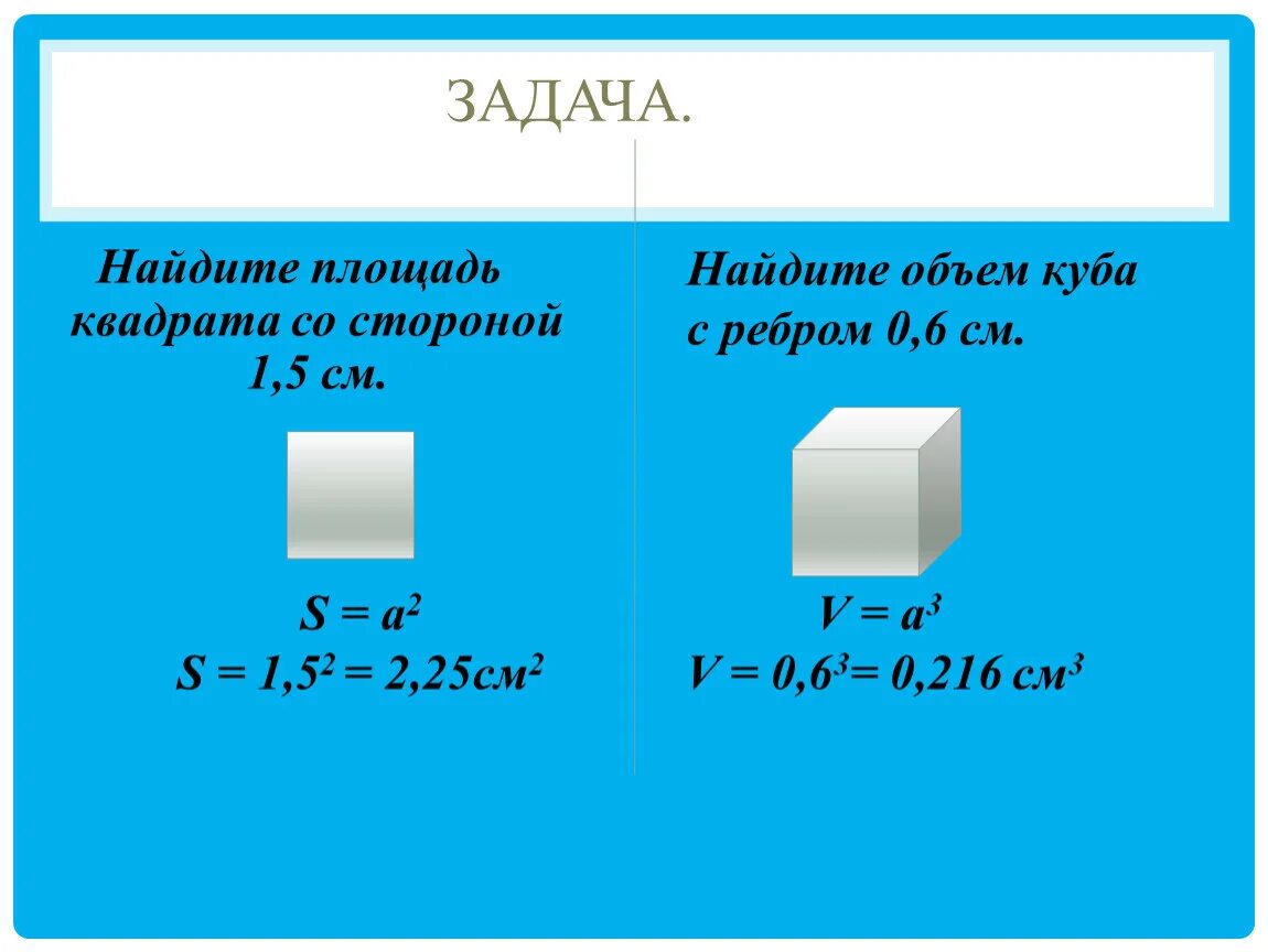 Площадь квадрата со стороной 3 2