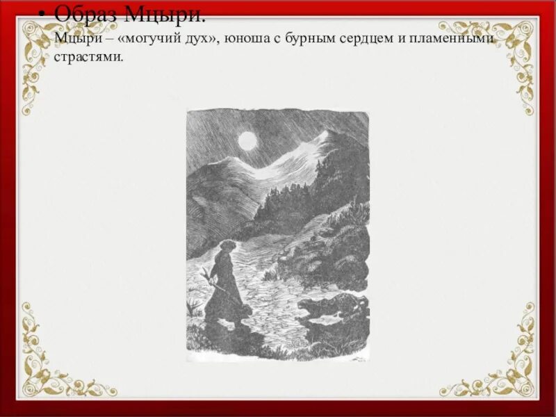 Мцыри на свободе. Образ Мцыри. Система образов Мцыри. Могучий дух Мцыри. Кластер Мцыри.