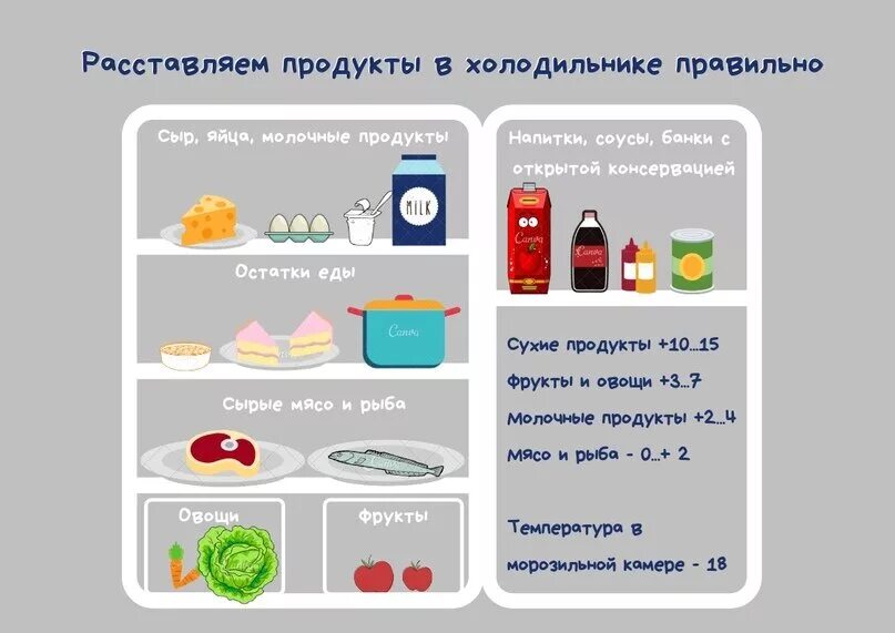 Схема требования хранения продуктов. Правильное хранение продуктов в холодильнике. Товарное соседство в Хо. Товарное соседство в холодильнике