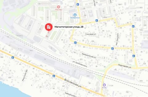 Магнитогорская 1 на карте