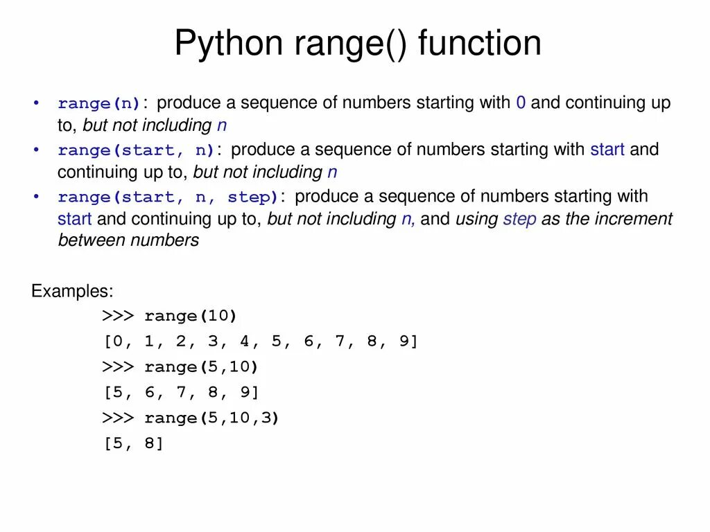 Python range 1 n. In range в питоне. For i in range в питоне. Функция range Python. Что такое for k in range в питоне.