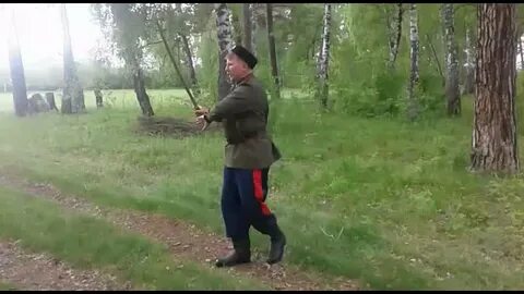 Фланкировка казачьей шашкой под песню