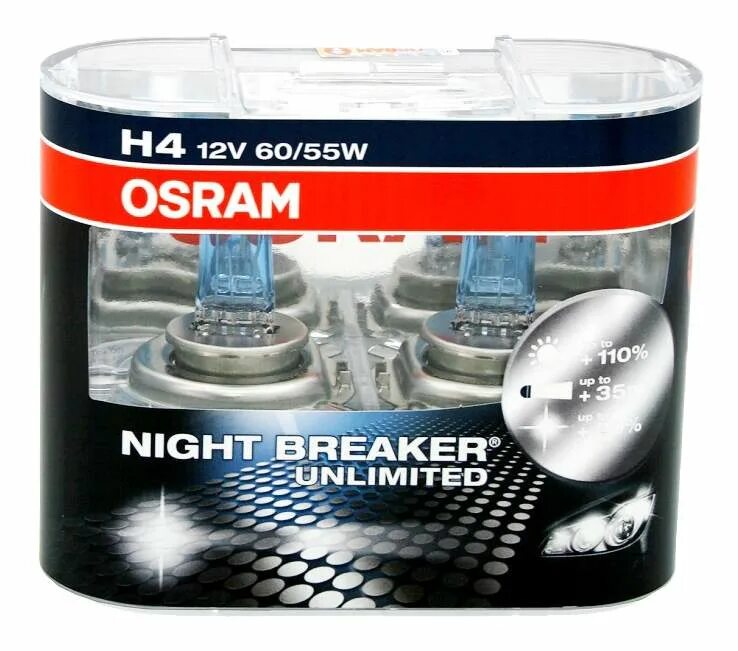 Автолампа Osram Night Breaker Unlimited h4 64193 NBU-HCB. Osram h4 Night Breaker Unlimited 12v 60/55w. Лампа h4 Osram Night Breaker Unlimited. Лампочки h4 Osram Night Breaker Unlimited +110.