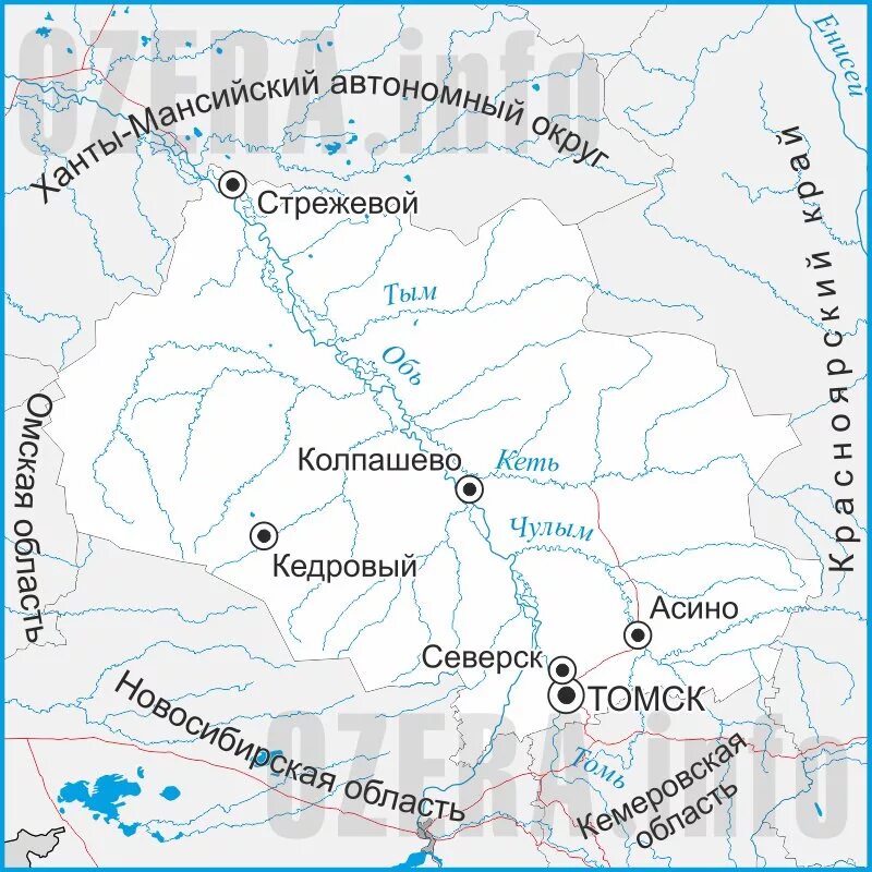 Томская область города карта. Карта рек Томской области. Контурная карта Томской области. Контурная карта Томской области с реками. Карта Томской области с реками и озерами.