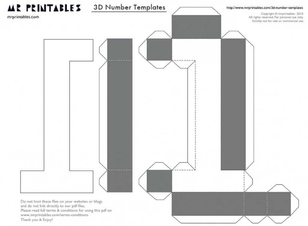 Сделать 1 из бумаги. Объемные цифры развертка. Развертка цифр из бумаги. Трафареты для объемных цифр из картона. Схема объемных цифр.
