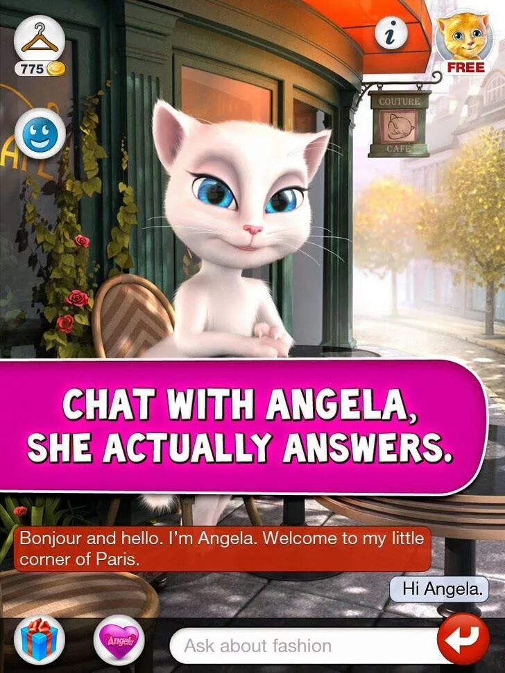 Говорящая анджела в злом. Talking Angela. Talking Angela 2. My talking Angela 2014.