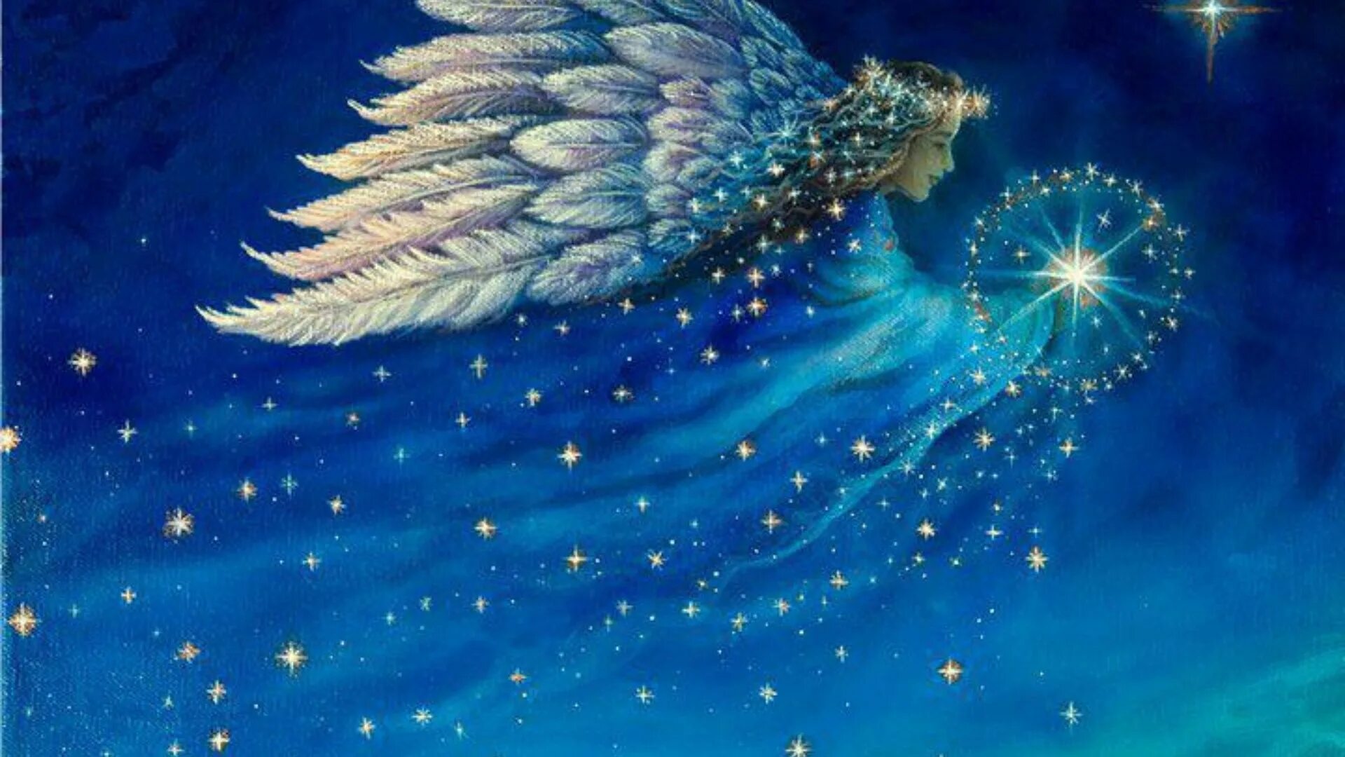 умабель ангел. крылья души. ангел в звездном небе. сказочные птицы в небесах. ангелы в рождественскую ночь.