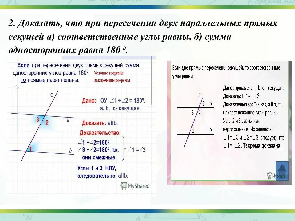 При пересечении двух параллельных прямых соотвеетственныеуглы. При пересечении двух прямых секущей соответственные углы равны. Соответственные углы при пересечении параллельных прямых секущей. Если при пересечении 2 прямых секущей соответственные углы равны. Сумма соответствующих углов равна