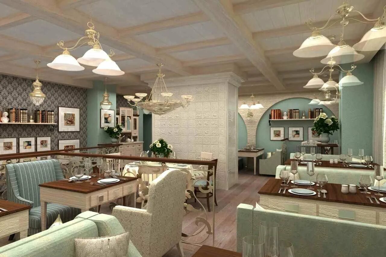 кафе в стиле прованс