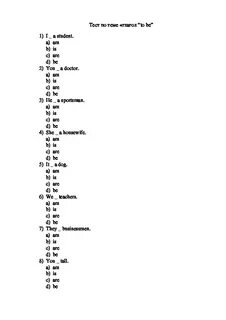 To be test pdf