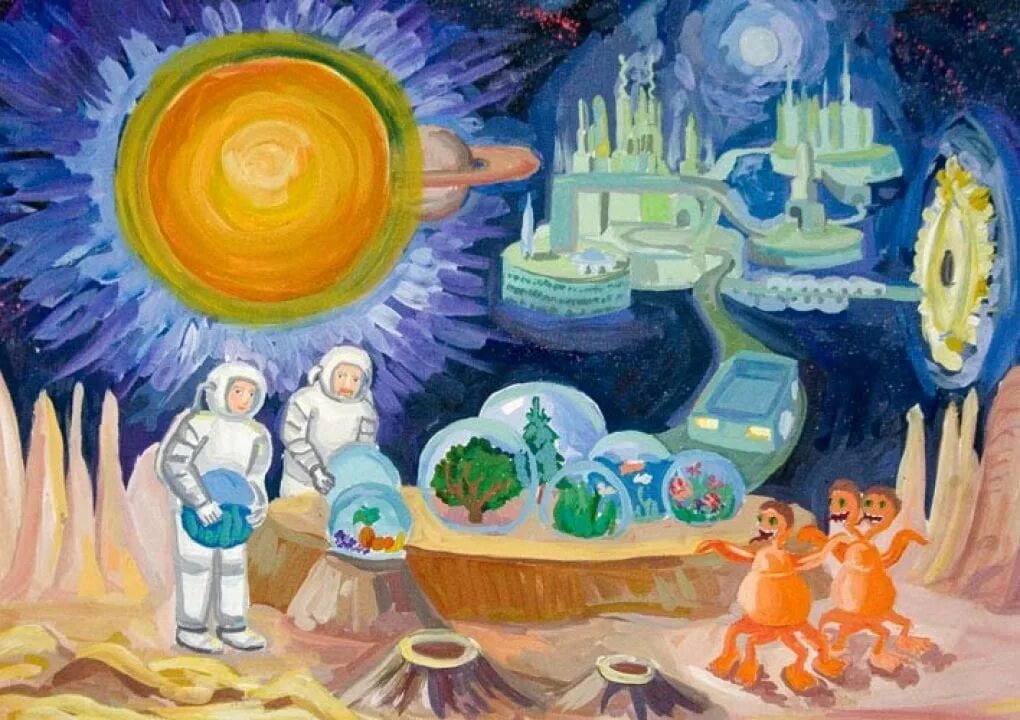 Картинки на тему космос для детей